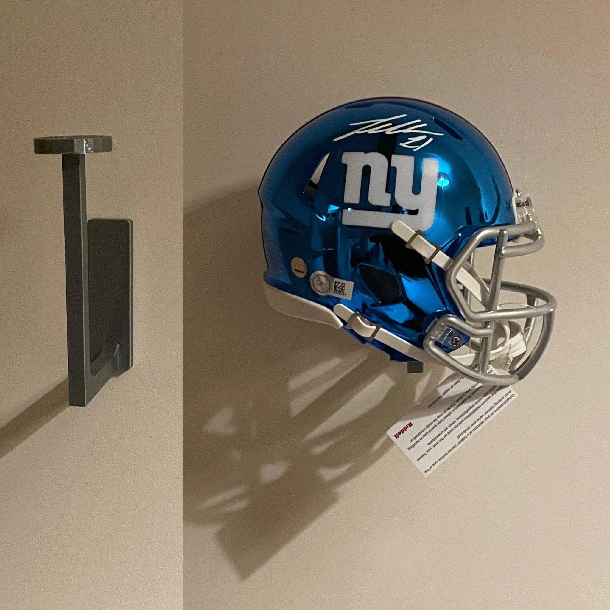 american football helmet wall mount Mini Helmet Wall Mount L Shaped Stand