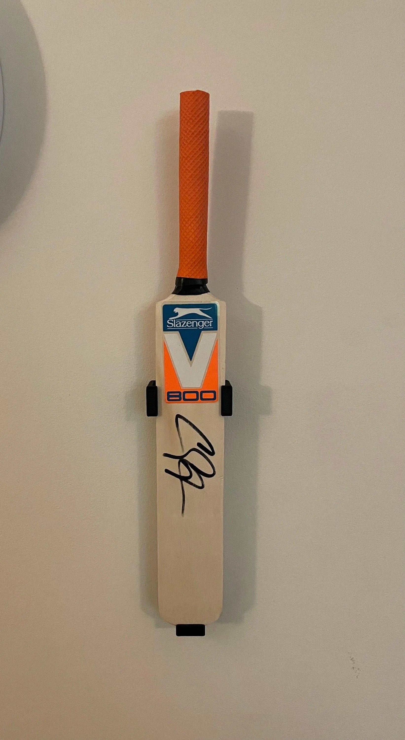 Wall Mount Mini Cricket Bat Stand - Display for Collectible Mini Cricket Bats