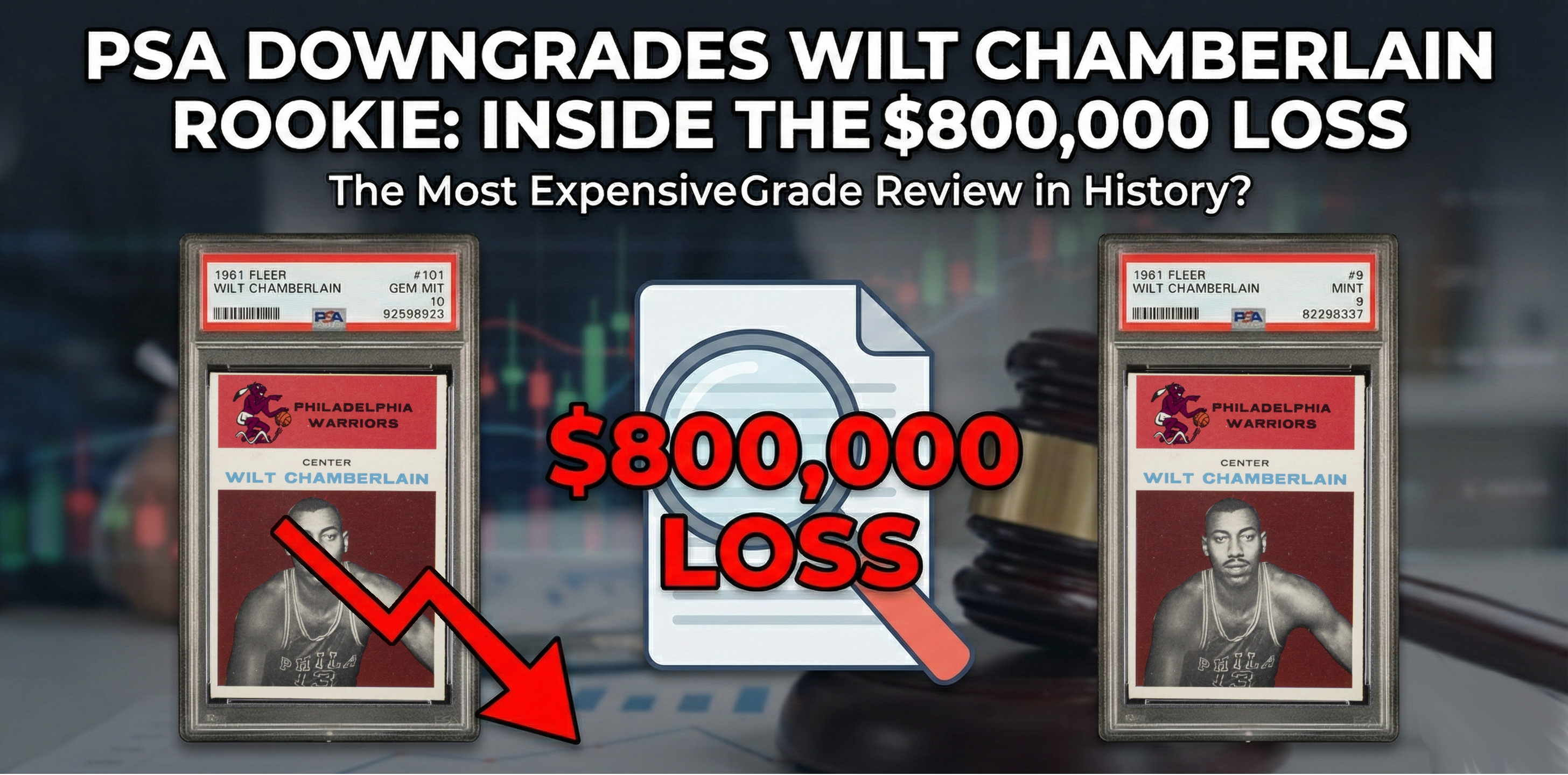 PSA Downgrades $1M Wilt Chamberlain Rookie: Inside the $800,000 Loss