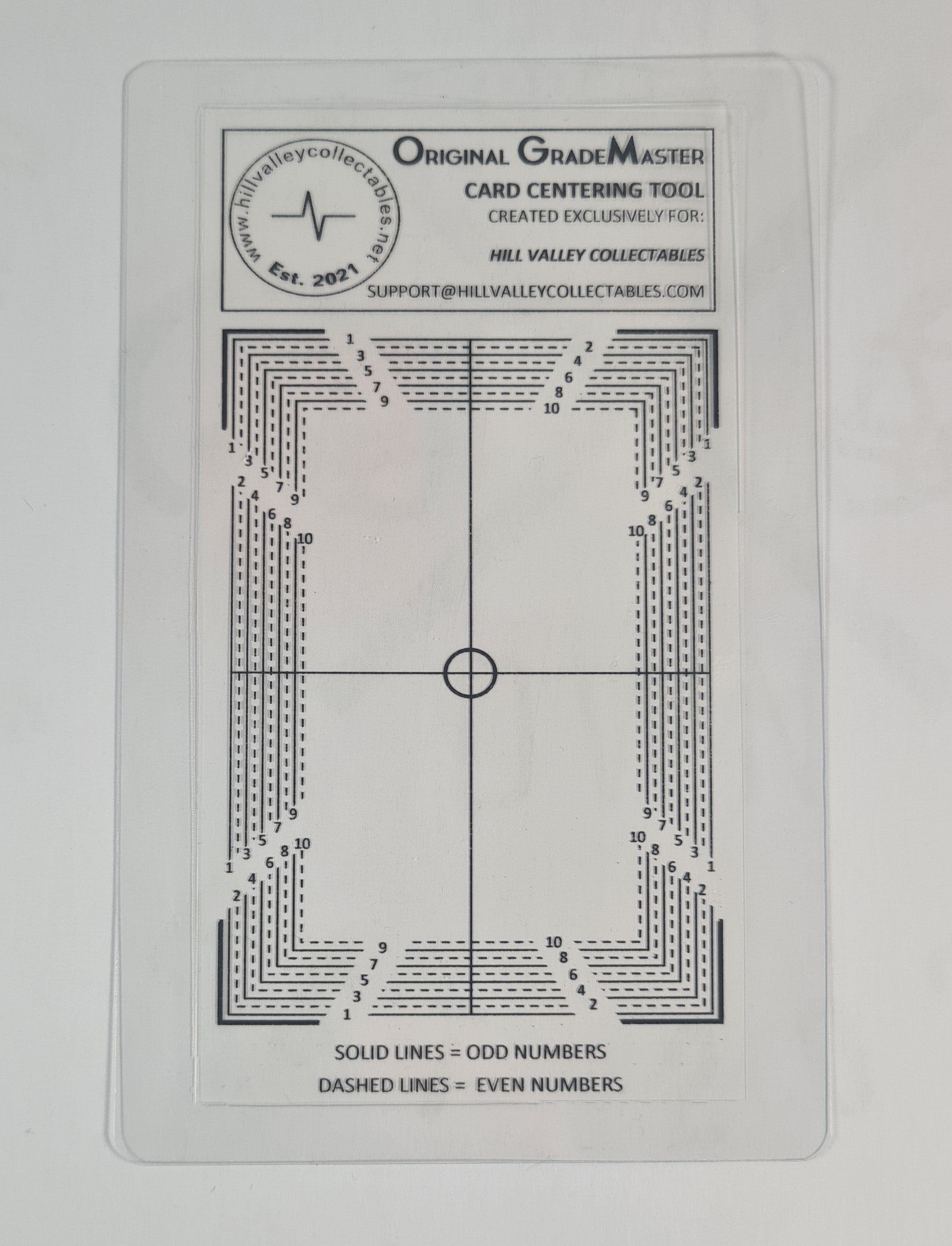 Card Centering Guide 3rd Down Displays