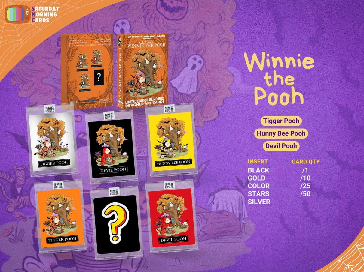 Halloween Classic Winnie the Pooh (Single Card)- Saturday Morning Cards UK STOCK