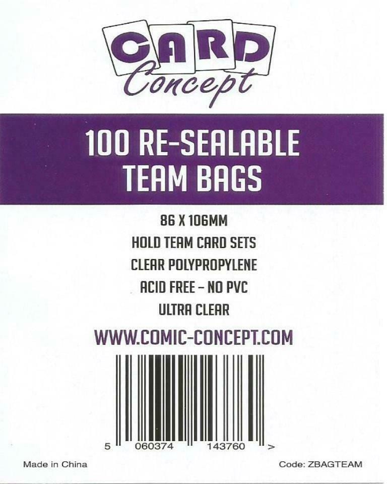 Resealable Team Bags (Pack of 100)