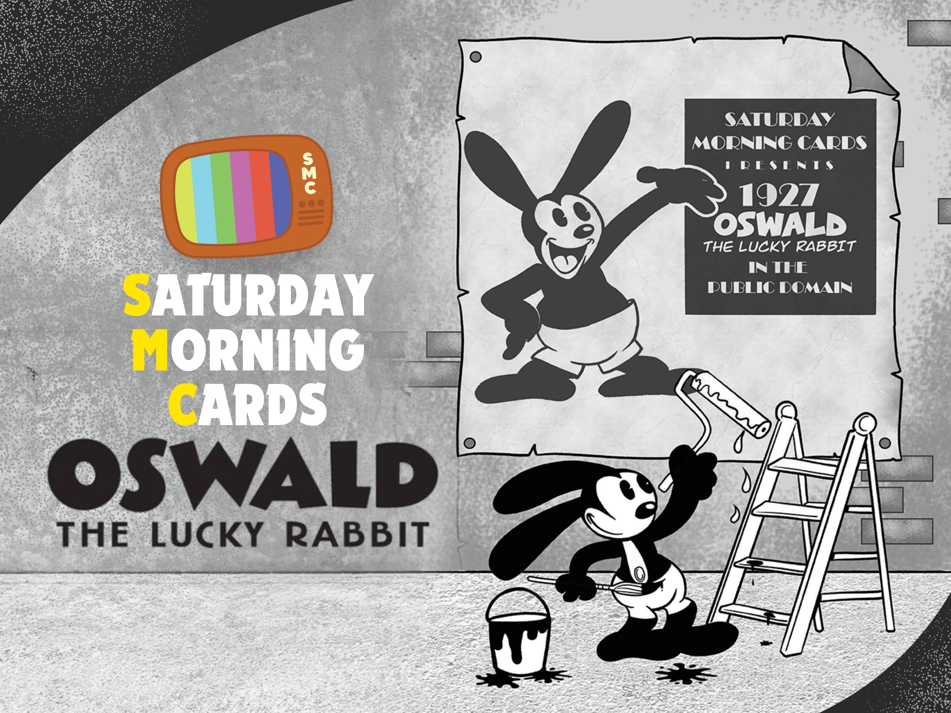 Oswald The Lucky Rabbit- Saturday Morning Cards UK STOCK