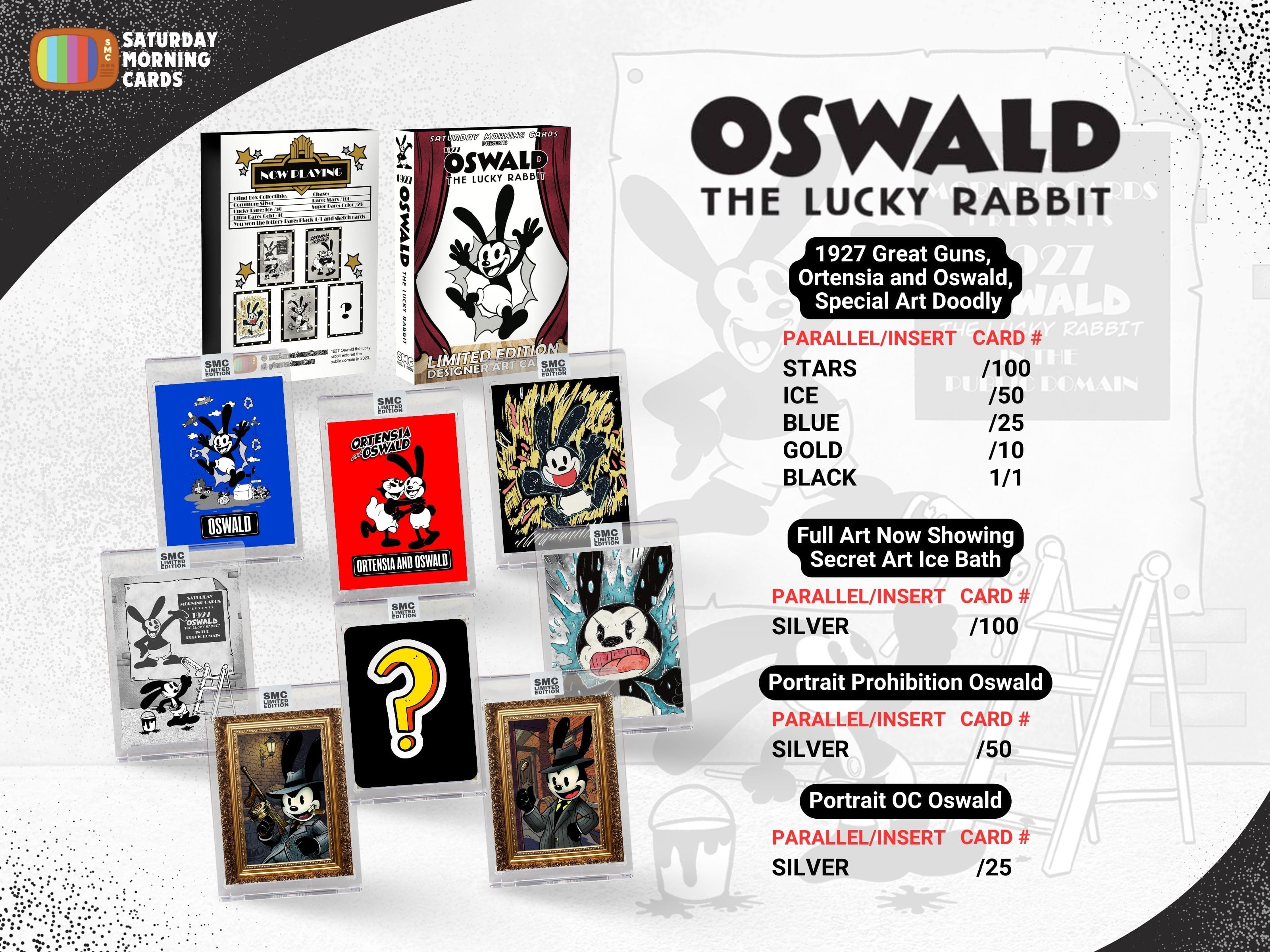 Oswald The Lucky Rabbit- Saturday Morning Cards UK STOCK