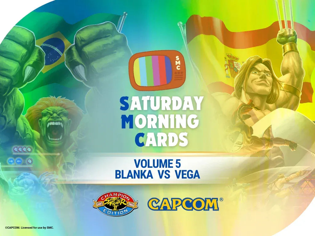 Street Fighter 2: Vol 5 Blanka vs. Vega - Saturday Morning Cards UK STOCK