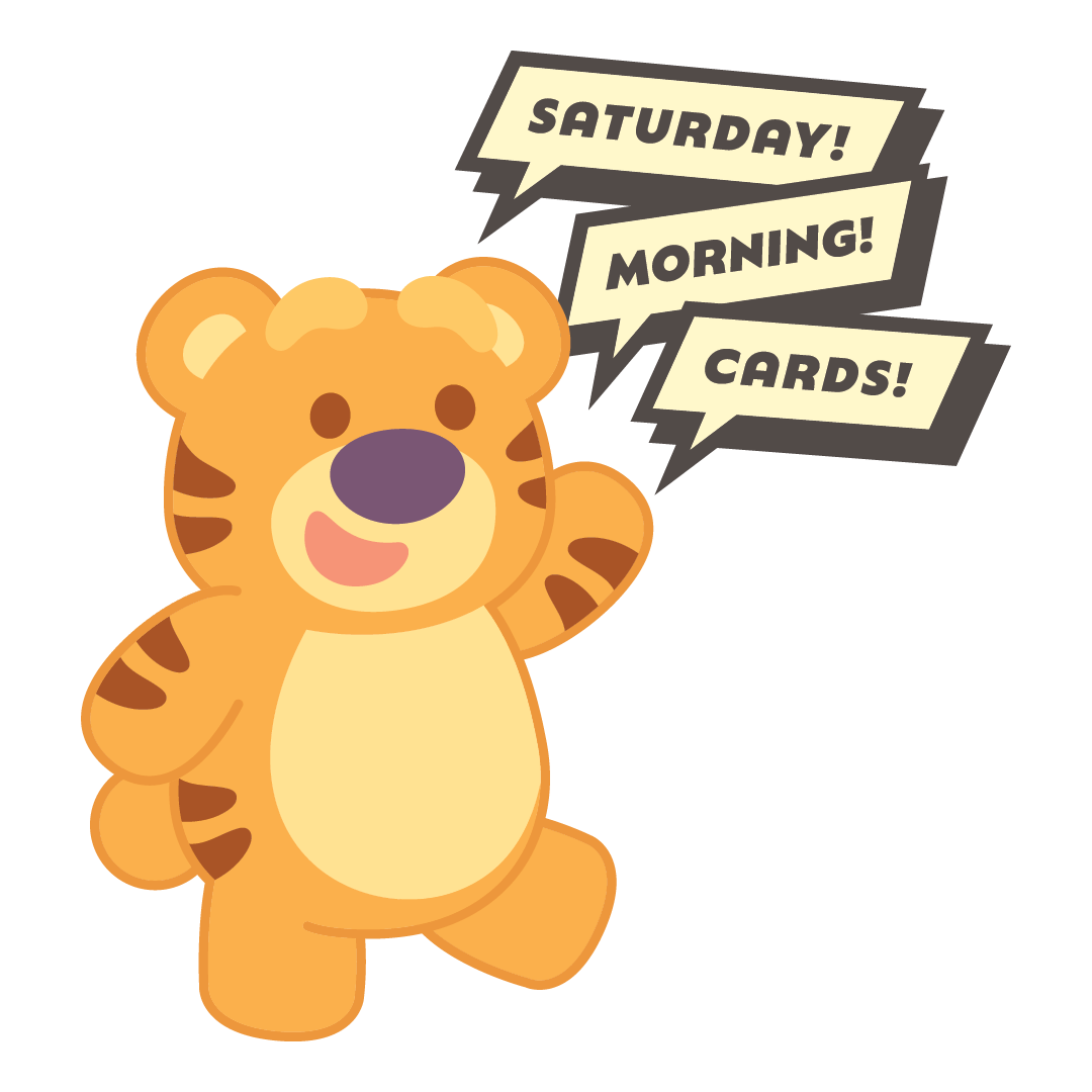 Smokey Bear - Saturday Morning Cards - UK Stock