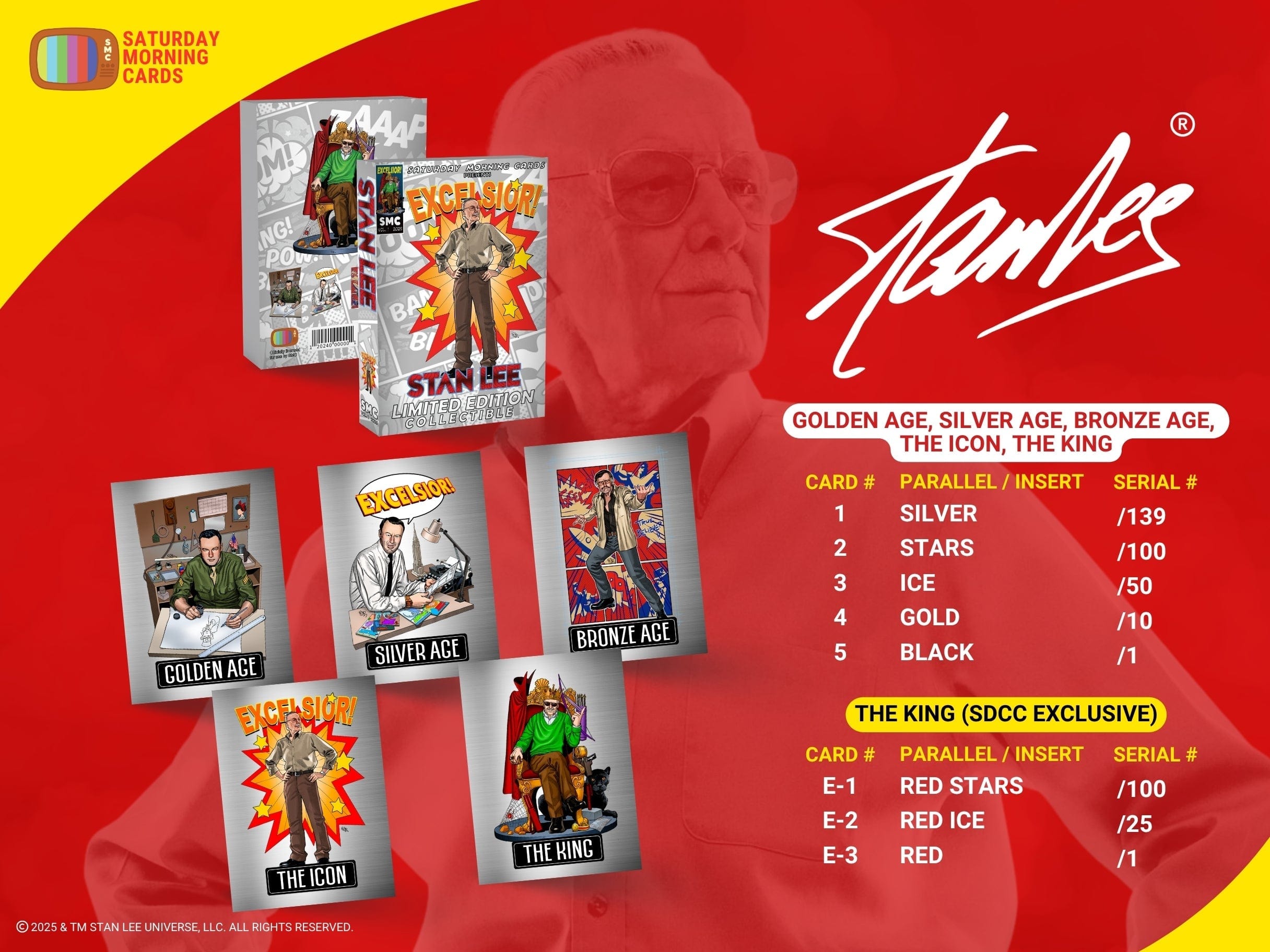Stan Lee - Saturday Morning Cards UK STOCK