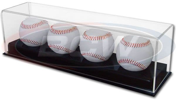 4 Ball Acrylic Baseball, Cricket and Tennis Display - BCW