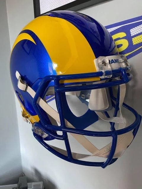 american football helmet wall mount L Shaped Wall Mount Display for Custom Full Size American Football NFL – 3rd Down Displays