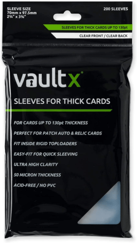 Thick Card Sleeves - Up to 130pt 3rd Down Displays Thick Card Sleeves - Up to 130pt 3rd Down Displays